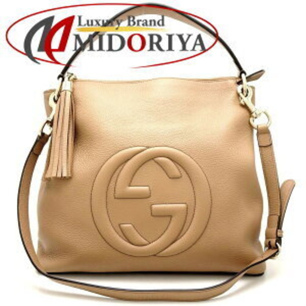 Gucci Soho Bag Interlocking GG Leather Beige